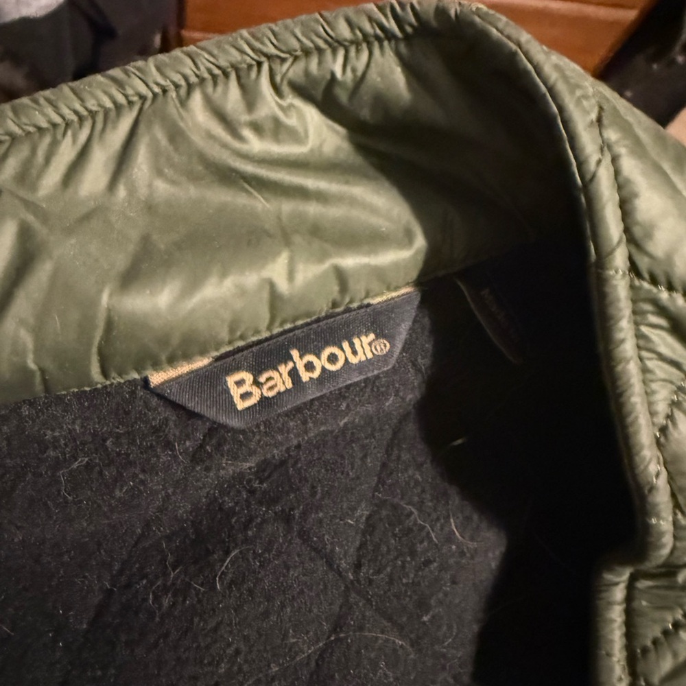 Barbour Green Quilted Vest